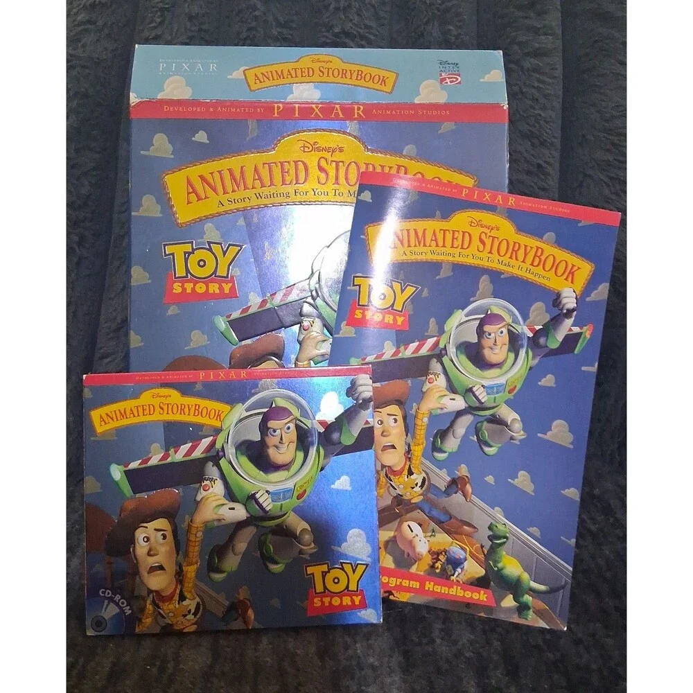 Vintage 1996 Hasbro Toy Story 3D animated Storybook